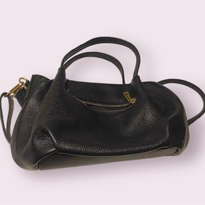 Black/Blue Real Leather Purse